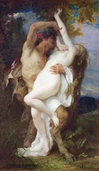 Faun által elrabolt nimfa, 1860